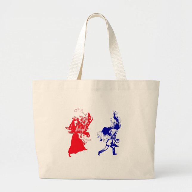 Bolso De Tela Gigante matrimonio victoriano divertido (Frente)