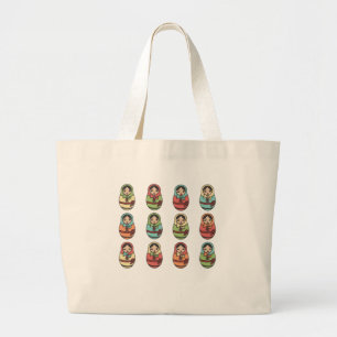 Bolso De Tela Gigante Matrioska
