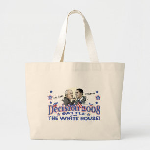 Bolso De Tela Gigante McCain contra Obama 2008