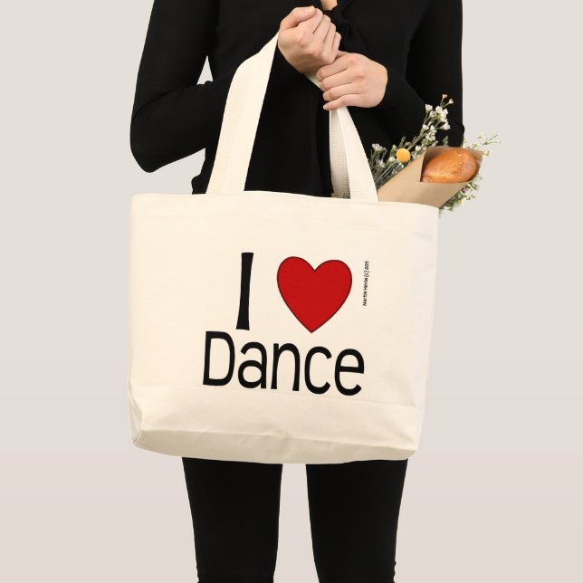 Bolso De Tela Gigante Me Encanta Bailar (Anverso (producto))
