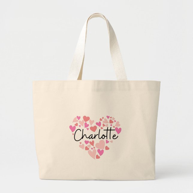 Bolso De Tela Gigante Me encanta Charlotte (Frente)