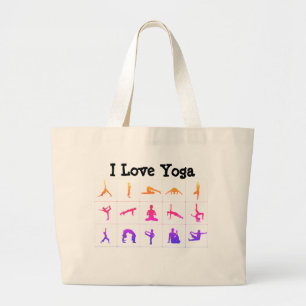 Bolso De Tela Gigante Me encanta el yoga