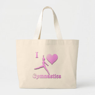 Bolso De Tela Gigante me encanta la gimnasia #6