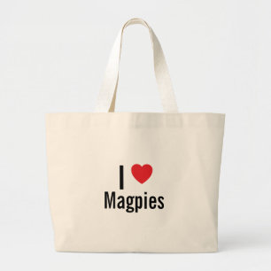 Bolso De Tela Gigante Me encantan los Magpies