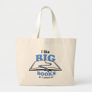 Bolso De Tela Gigante Me gustan los Grandes Libros