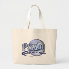 Bolso De Tela Gigante Médica PsyD de LOGO de Psicología