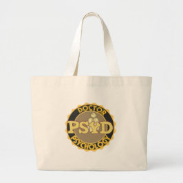 Bolso De Tela Gigante Médica PsyD DE LOGO DE PSICOLOGÍA PSICOLOGISTA