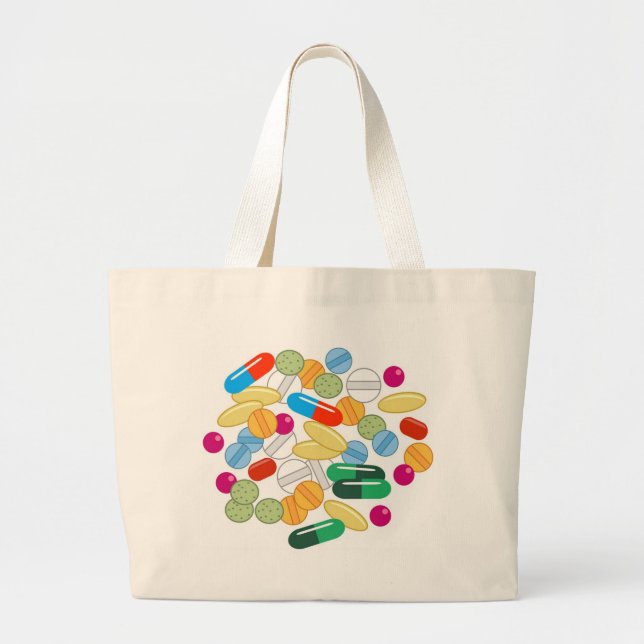 Bolso De Tela Gigante Medicación (Frente)
