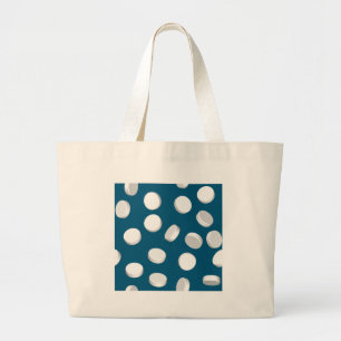 Bolso De Tela Gigante medicamentos para pastillas azules