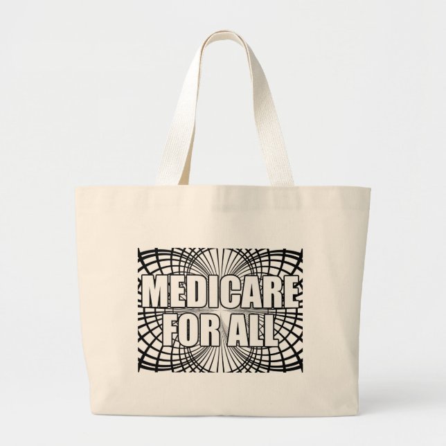 BOLSO DE TELA GIGANTE MEDICARE PARA TODOS (Frente)