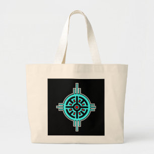 Bolso De Tela Gigante Medicina Rueda-Negra