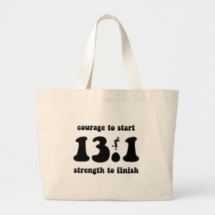 Bolso De Tela Gigante Medio maratón inspirador