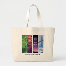 Bolso De Tela Gigante MEDITACIÓN DE BIBLIOTECAS con nombre personalizado