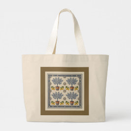 Bolso De Tela Gigante Mediterranean Topiary Tree Pattern Elegant Tote Ba