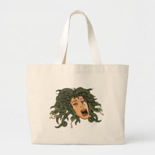 Bolso De Tela Gigante Medusa Head