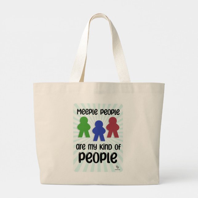 Bolso De Tela Gigante Meeple People Epic Fun Board Game Motto (Reverso)