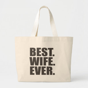 Bolso De Tela Gigante Mejor. Esposa. Nunca.