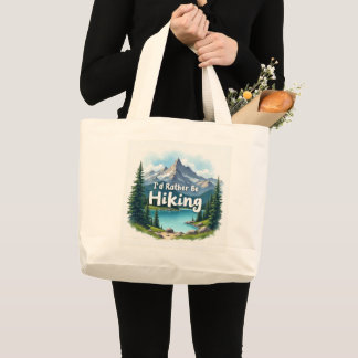 Bolso De Tela Gigante Mejor estaría haciendo senderismo Jumbo Tote Bag