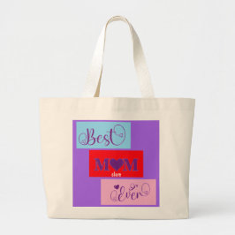 Bolso De Tela Gigante MEJOR MAMÁ PERSONALIZADA CADA 12 Script Tote grand