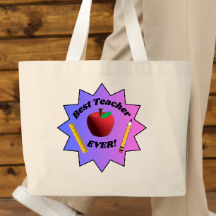 Bolso De Tela Gigante ¡Mejor profesor de todos los tiempos!
