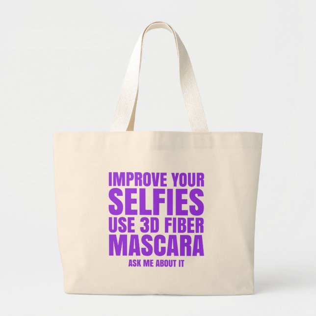 Bolso De Tela Gigante Mejore sus selfies (Frente)