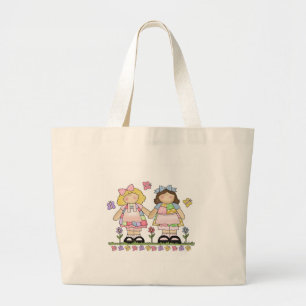 Bolso De Tela Gigante Mejores amigos
