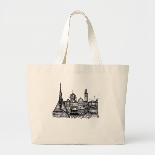 Bolso De Tela Gigante Melbourne (Frente)