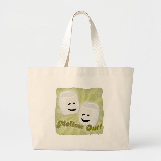 Bolso De Tela Gigante Mellow Out Fun Marshmallow Character Toon (Frente)