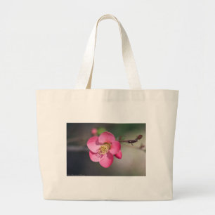 Bolso De Tela Gigante Membrillo Florecido Rosa Perfecto