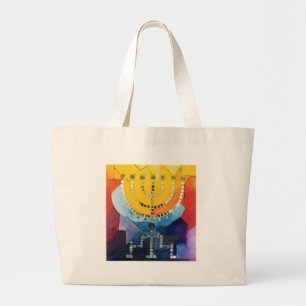 Bolso De Tela Gigante Menorah
