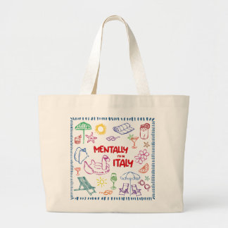 Bolso De Tela Gigante Mentalmente en Italia Tote Bag - Verano estético