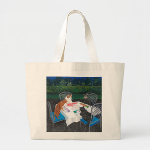 Bolso De Tela Gigante Meowjongg