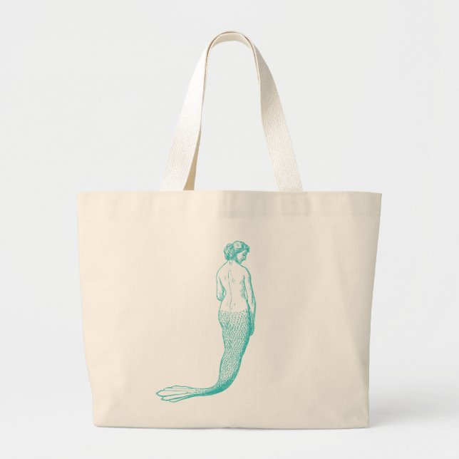 Bolso De Tela Gigante Mermaid Beach Bag (Frente)