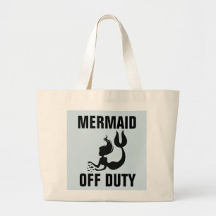 BOLSO DE TELA GIGANTE MERMAID OFF DURANTE LOS TOTES