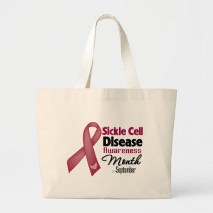 Bolso De Tela Gigante Mes de la conciencia de la anemia de células