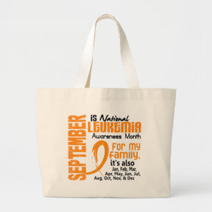 Bolso De Tela Gigante Mes de la conciencia de la leucemia