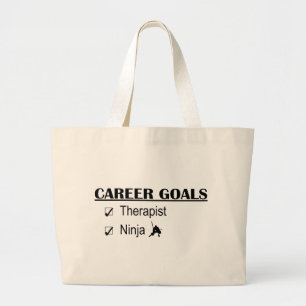 Bolso De Tela Gigante Metas de la carrera de Ninja - terapeuta