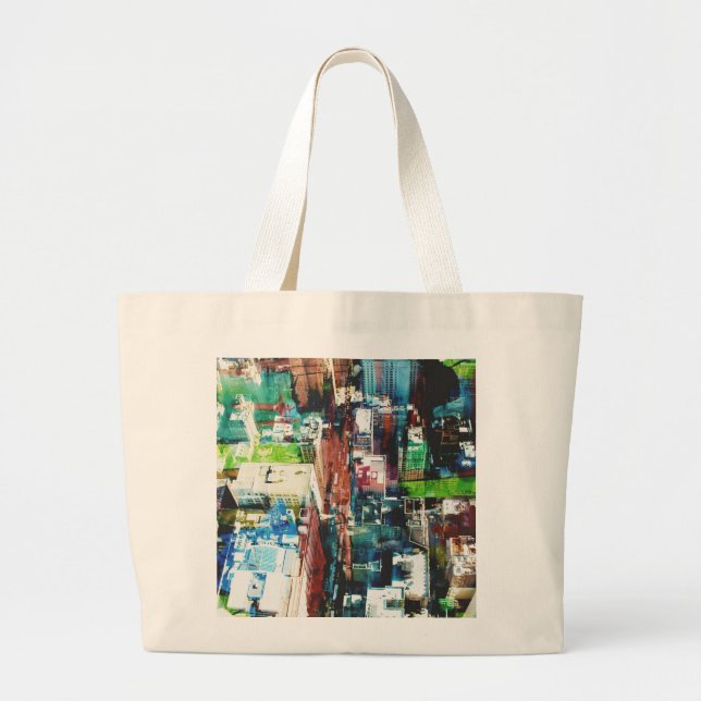 Bolso De Tela Gigante Metrópoli (Frente)