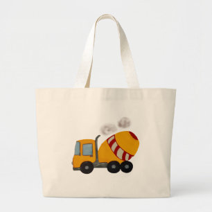 Bolso De Tela Gigante Mezclador concreto amarillo y rojo