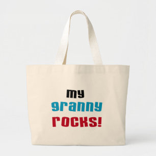 Bolso De Tela Gigante Mi abuela roca camisetas y regalos