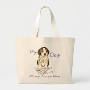 Bolso De Tela Gigante Mi beagle comió mi plan de lección