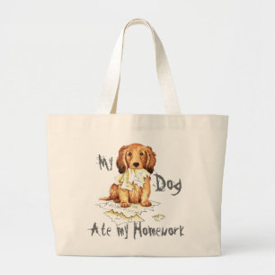 Bolso De Tela Gigante Mi duradero Dachshund se comió mi casa
