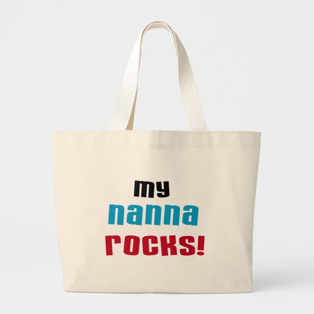 Bolso De Tela Gigante Mi nana roca camisetas y regalos (Frente)
