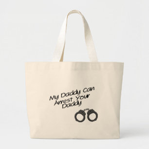Bolso De Tela Gigante Mi papá puede arrestar a su papá