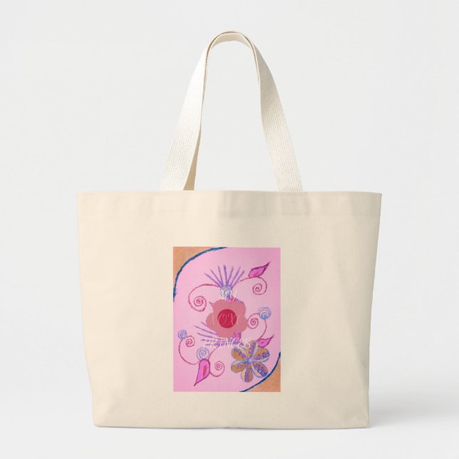 Bolso De Tela Gigante Mi pequeña Princesa: Inspiradora la vendora rosa d (Frente)
