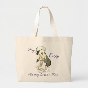 Bolso De Tela Gigante Mi perro pastor inglés viejo comió mi plan de