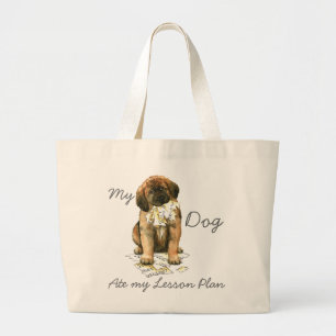 Bolso De Tela Gigante Mi plan de lección de Leonberger Ate