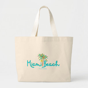 Bolso De Tela Gigante Miami Beach, Florida te amo