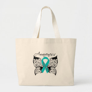 Bolso De Tela Gigante Miastenia Gravis Awareness Butfly
