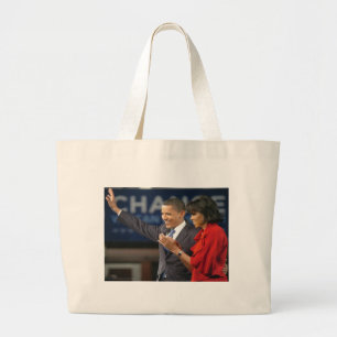 Bolso De Tela Gigante Michelle y Barack Obama
